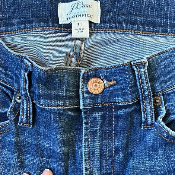 J.Crew Stylish Blue Denim Jeans Size 31 - Picture 2 of 3